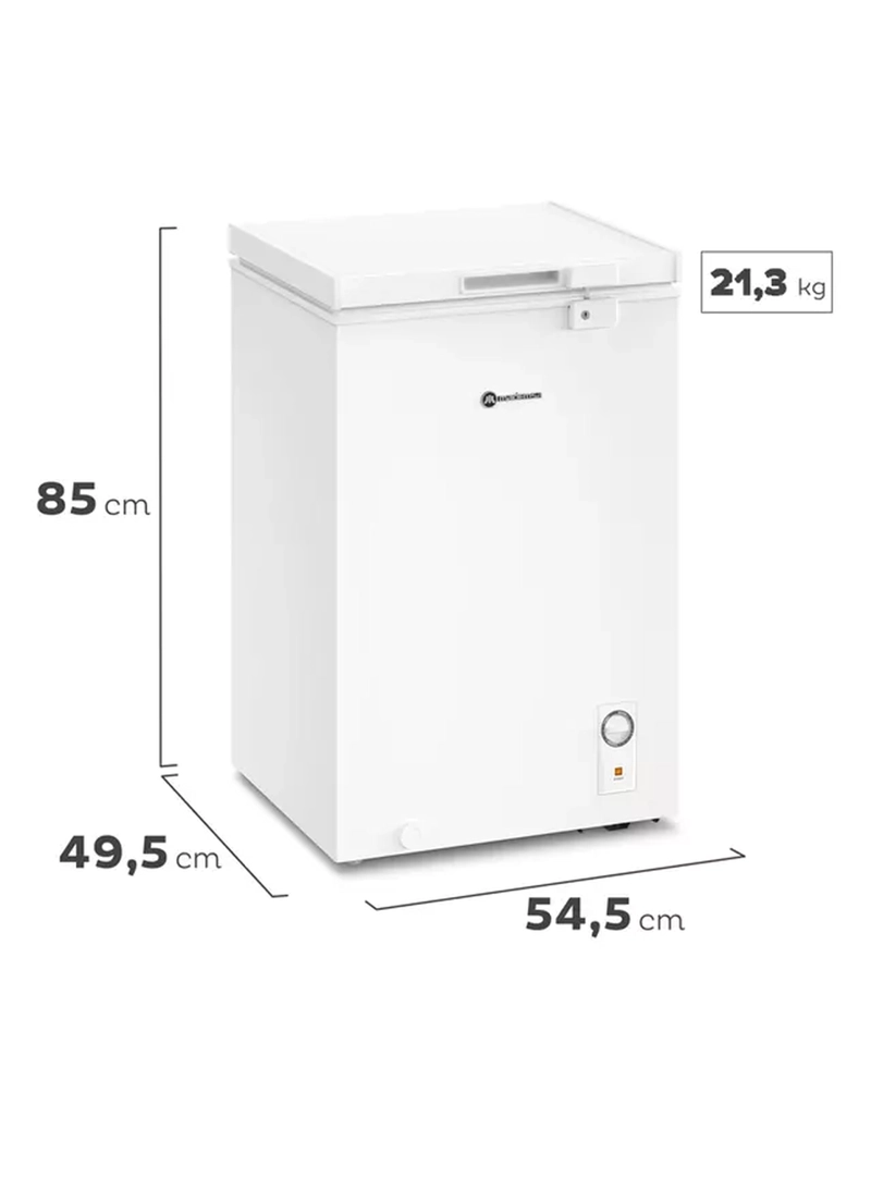 FREEZER HORIZONTAL MADEMSA DUAL FRIO DIRECTO 99 LITROS M100D - 2
