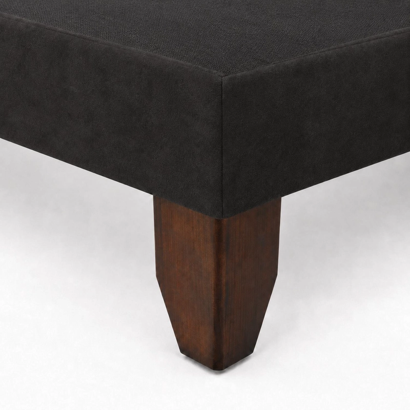 BASE DE CAMA EUROPEA 2 PLAZAS DIVIDIDA 190 CM LARGO - NEGRO - 4
