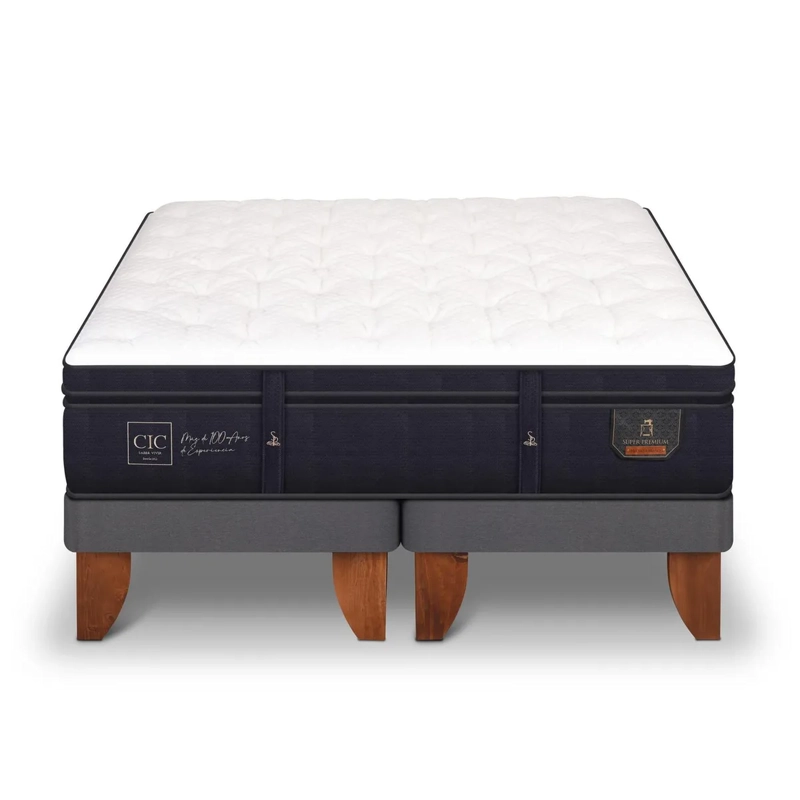 CAMA EUROPEA CIC KING SUPER PREMIUM GRIS - 1