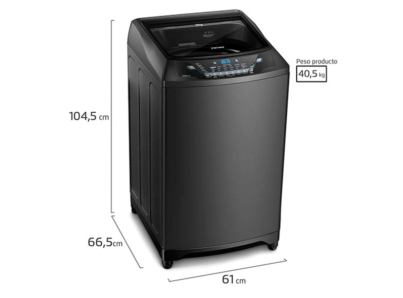LAVADORA FENSA 16 KG CARGA SUPERIOR PREMIUM CARE ONIX - 8