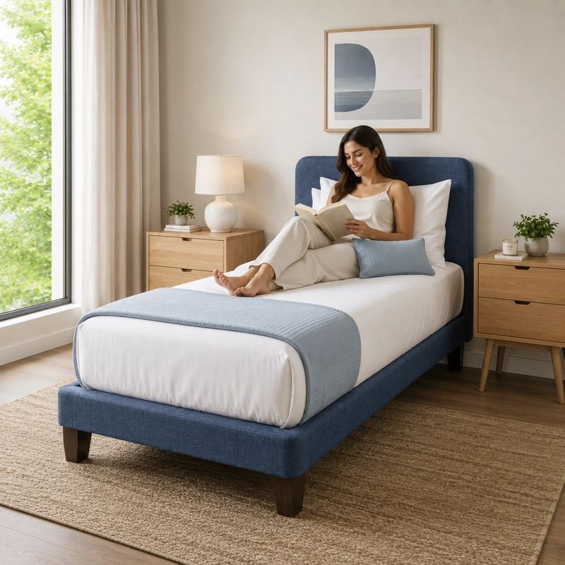 BASE CAMA EUROPEA 1 PLAZA 200 CM LARGO - 5
