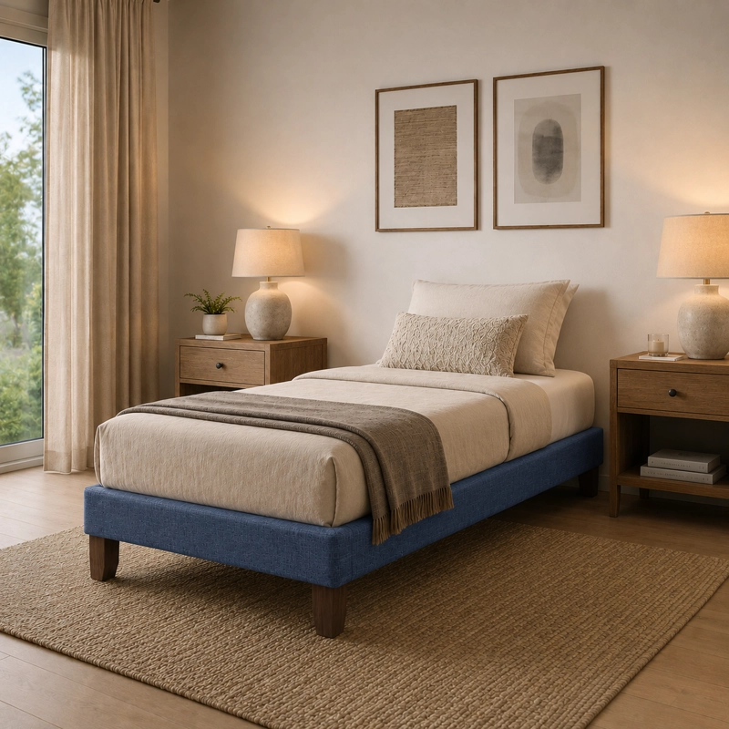 BASE CAMA EUROPEA 1 PLAZA 200 CM LARGO - 6