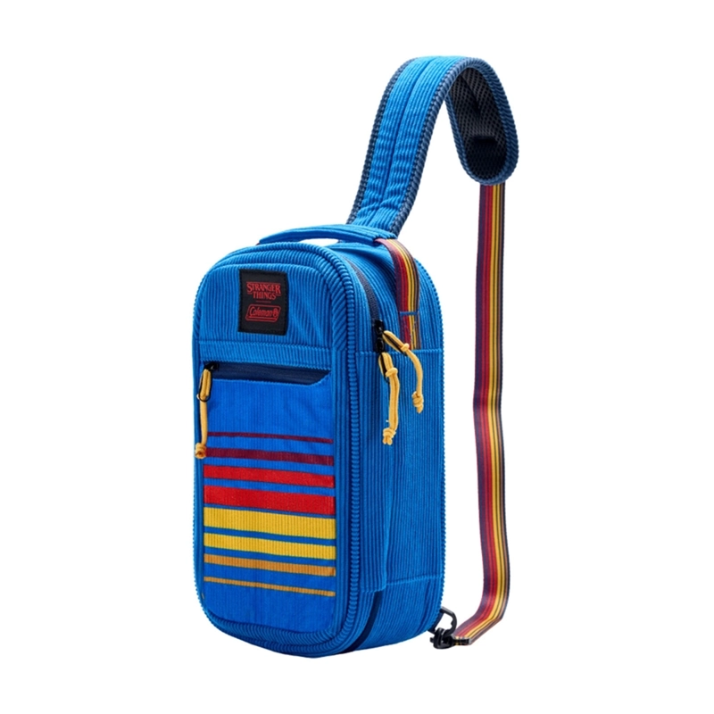 SOFT COOLER COLEMAN STRANGER THINGS 6 LATAS AZUL MARINO - 1