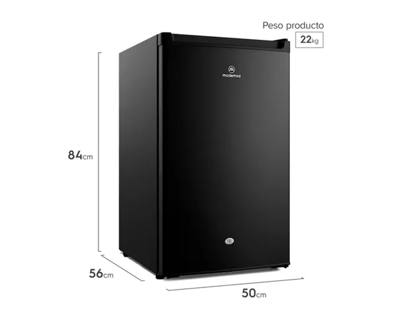 FRIGOBAR MADEMSA MMB 120 B NEGRO 122 LT - 5