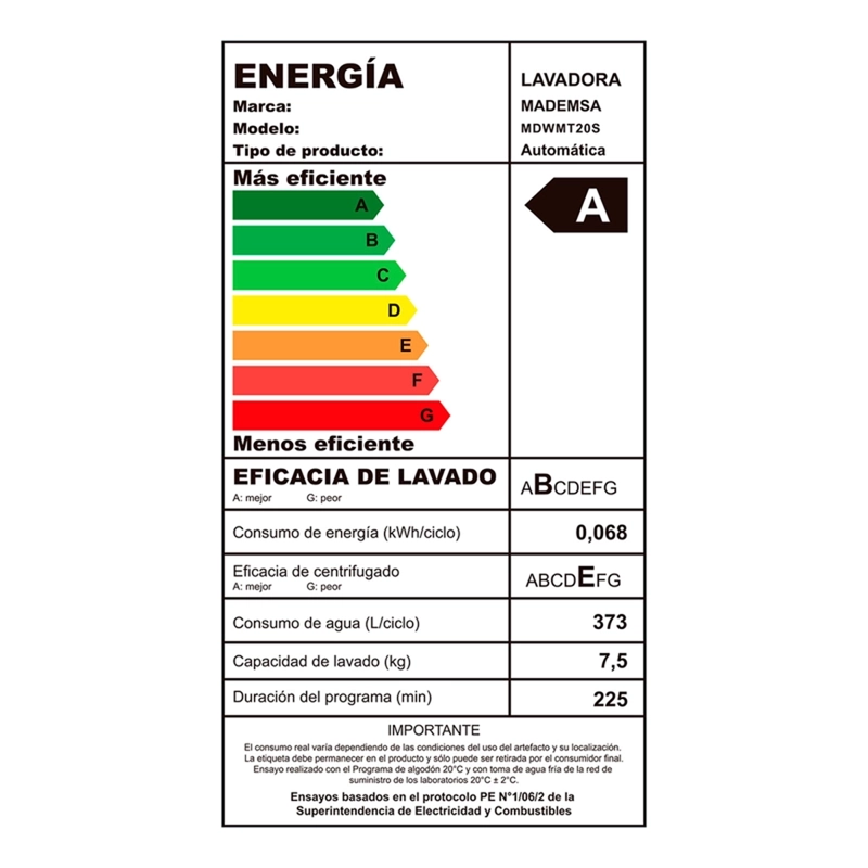 LAVADORA CARGA SUPERIOR MADEMSA 20 KG MDWMT20S - 8