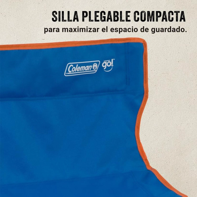 SILLA PLEGABLE COLEMAN AZUL QUAD GO COMPACTA - 3