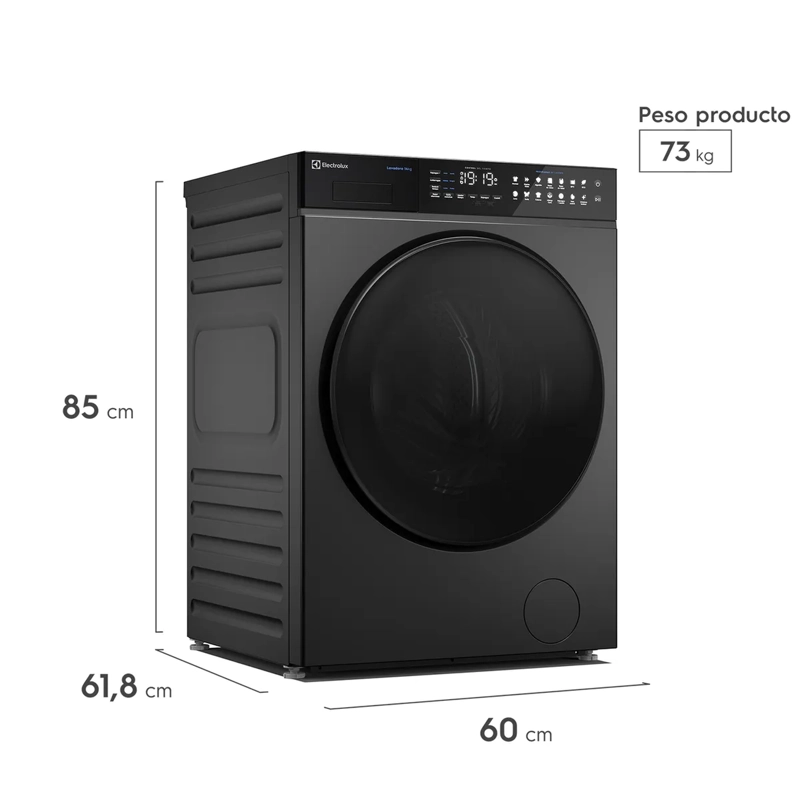 LAVADORA AUTOMATICA ELECTROLUX 14KG CARGA FRONTAL INVERTER EFLWM12O ONIX - 2