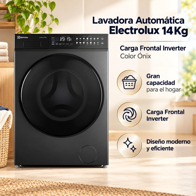 LAVADORA AUTOMATICA ELECTROLUX 14KG CARGA FRONTAL INVERTER EFLWM12O ONIX - 6