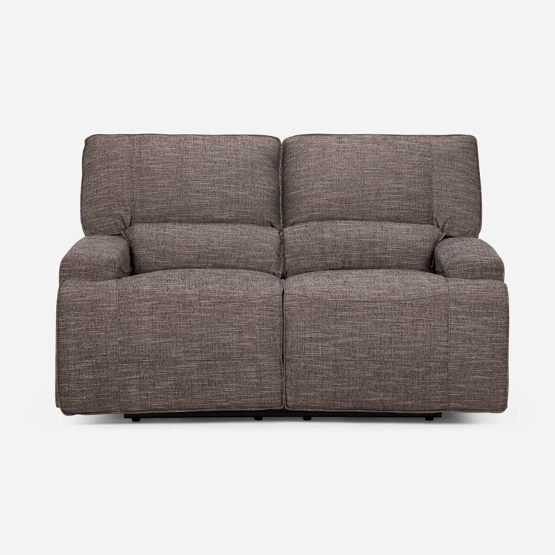SOFÁ ROSEN JAGGER 2 CUERPOS TAUPE RECLINABLE ELÉCTRICO - 4