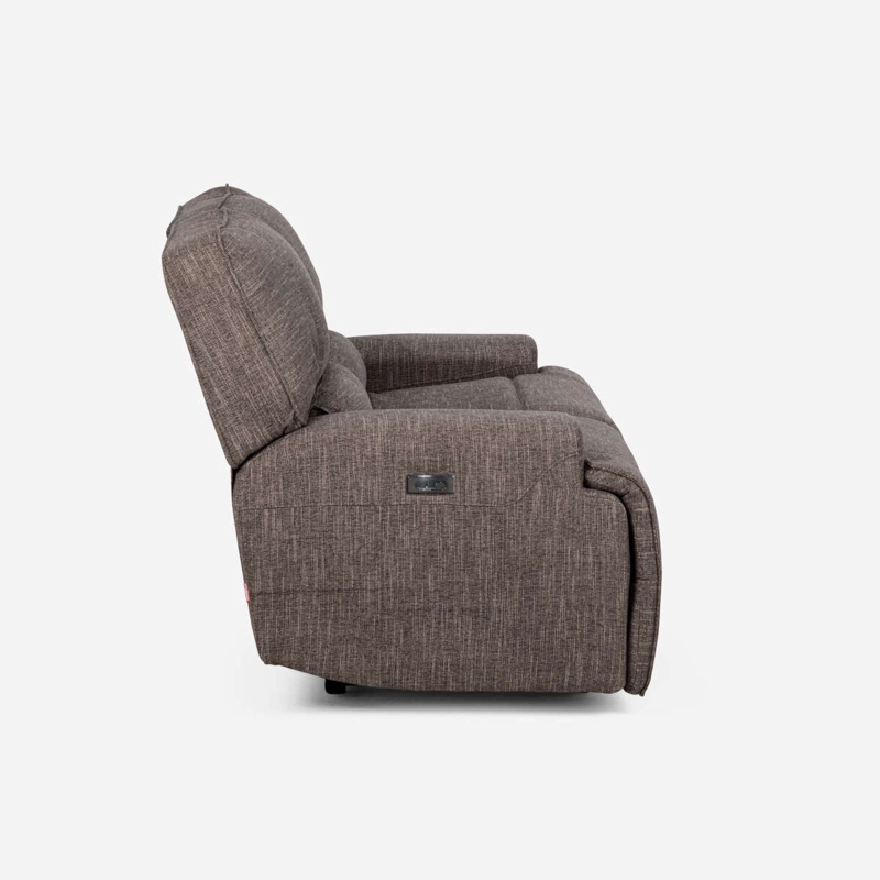 SOFÁ ROSEN JAGGER 2 CUERPOS TAUPE RECLINABLE ELÉCTRICO - 5