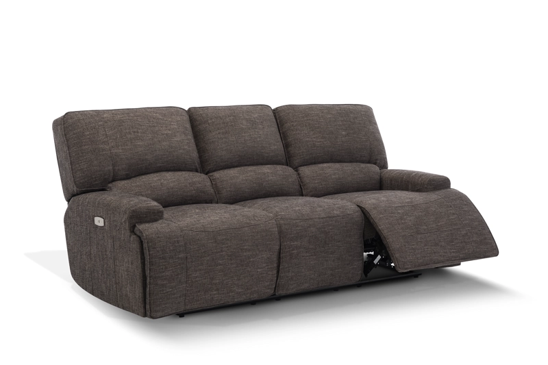 SOFÁ RECLINABLE ROSEN JAGGER 3 CUERPOS TAUPE ELÉCTRICO - 1