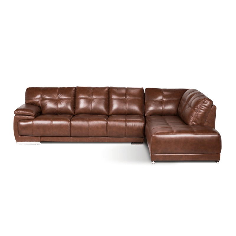 SOFA SECCIONAL ROSEN 6974  DERECHO CUERO CARAMELO - 2