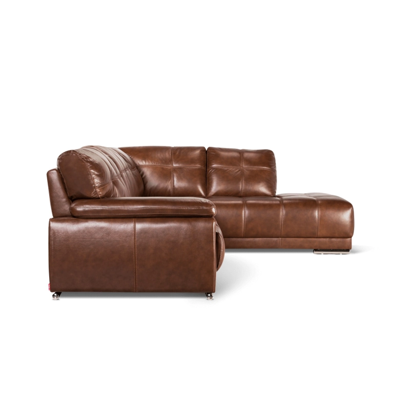 SOFA SECCIONAL ROSEN 6974  DERECHO CUERO CARAMELO - 4