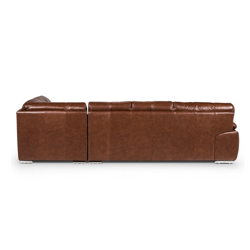 SOFA SECCIONAL ROSEN 6974  DERECHO CUERO CARAMELO - 5