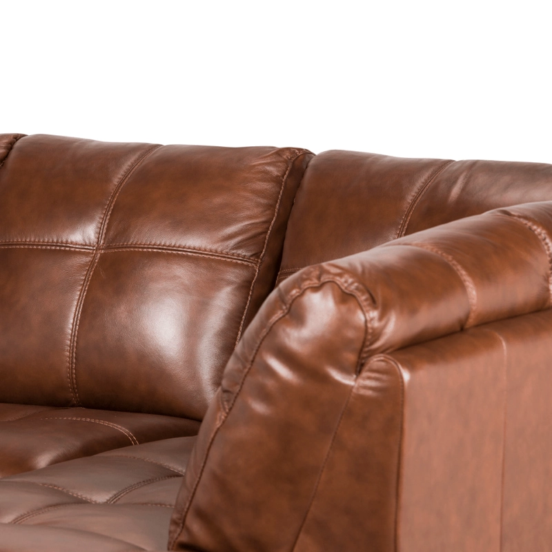 SOFA SECCIONAL ROSEN 6974  DERECHO CUERO CARAMELO - 6