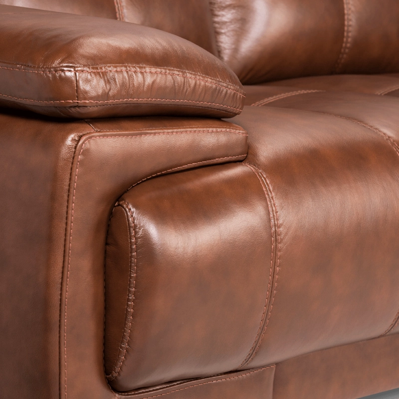 SOFA SECCIONAL ROSEN 6974  DERECHO CUERO CARAMELO - 7