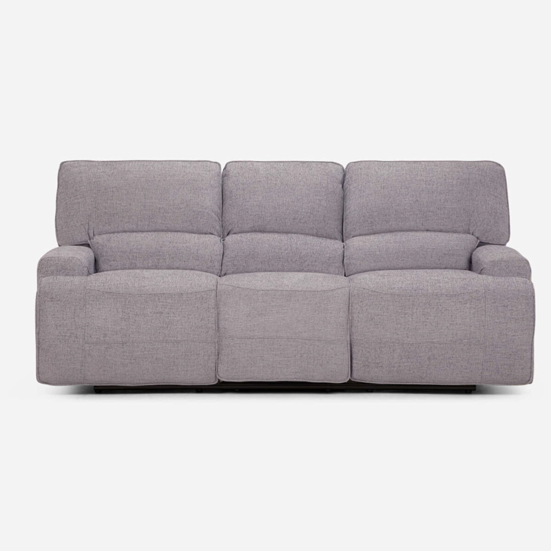 SOFÁ RECLINABLE ROSEN JAGGER 3 CUERPOS GRIS ELÉCTRICO - 3