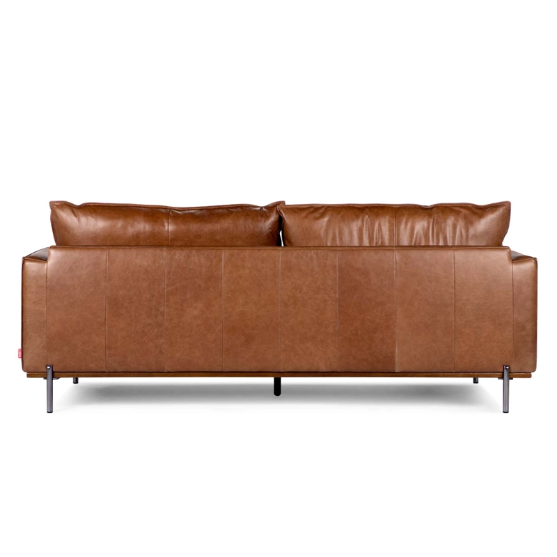 SOFÁ ROSEN WESTWOOD 3 CUERPOS CUERO CAMEL - 5