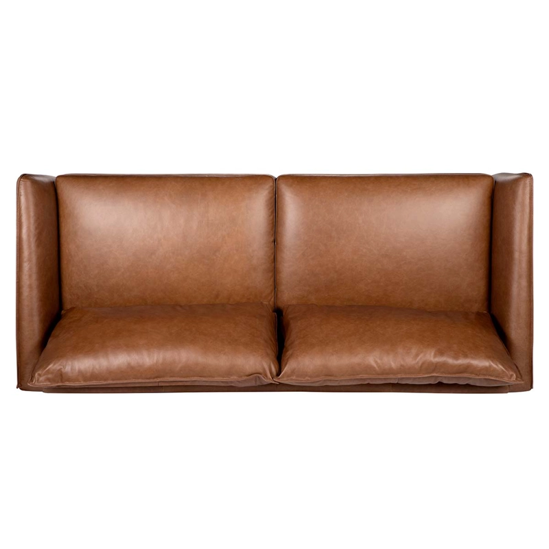 SOFÁ ROSEN WESTWOOD 3 CUERPOS CUERO CAMEL - 6