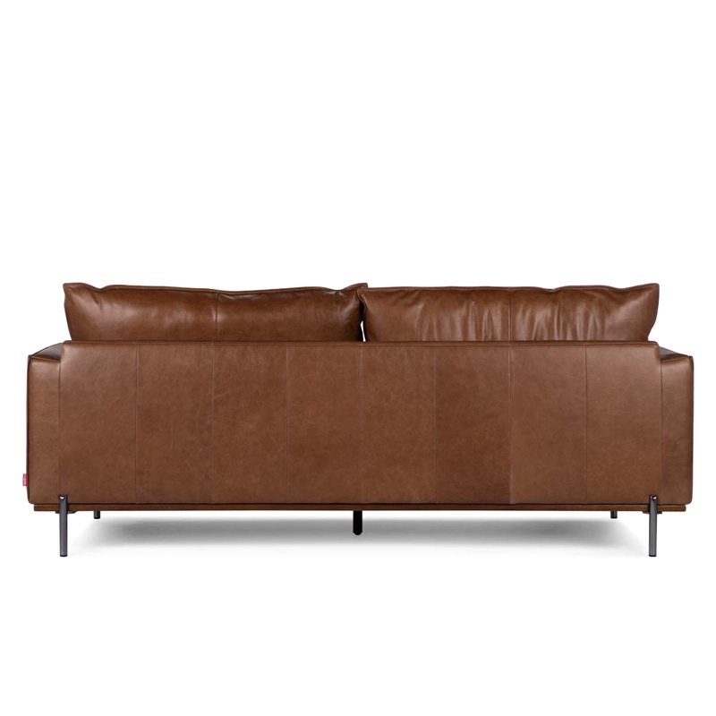 SOFÁ ROSEN WESTWOOD 3 CUERPOS CUERO CAMEL - 8