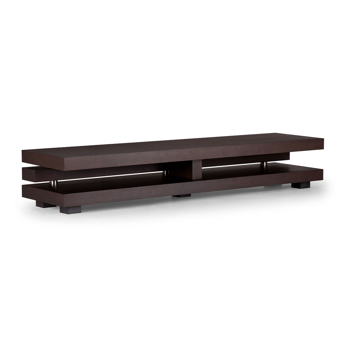 MESA ROSEN TV BUNDESRING 200 X 50 CM MARRÓN - 1