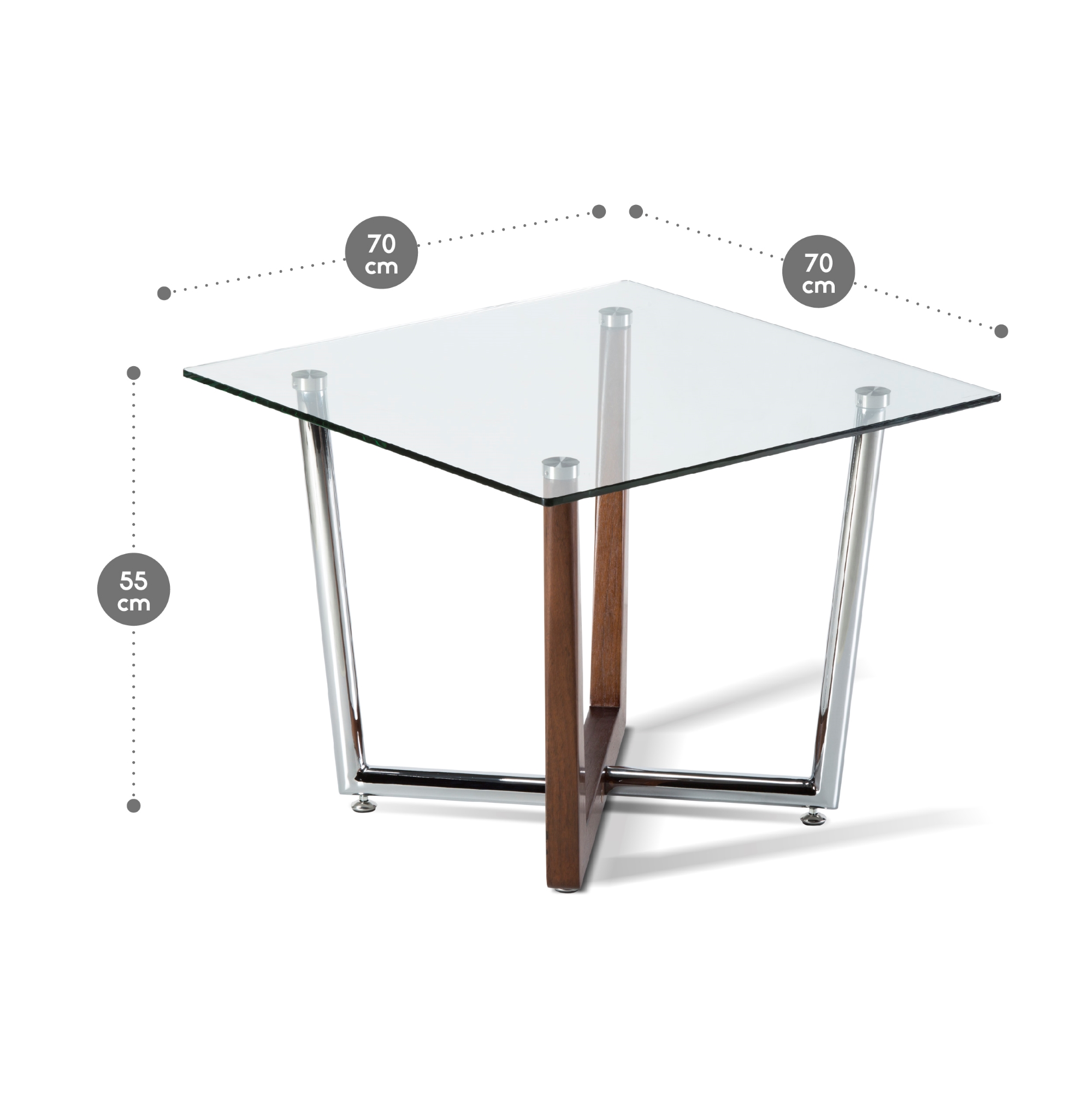 MESA LATERAL ROSEN ISABELLA 70 X 70 CM - 2
