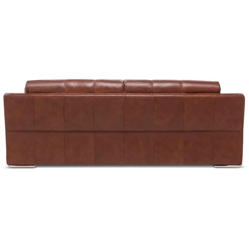 SOFÁ ROSEN 5037 3 CUERPOS CUERO CARAMELO - 6