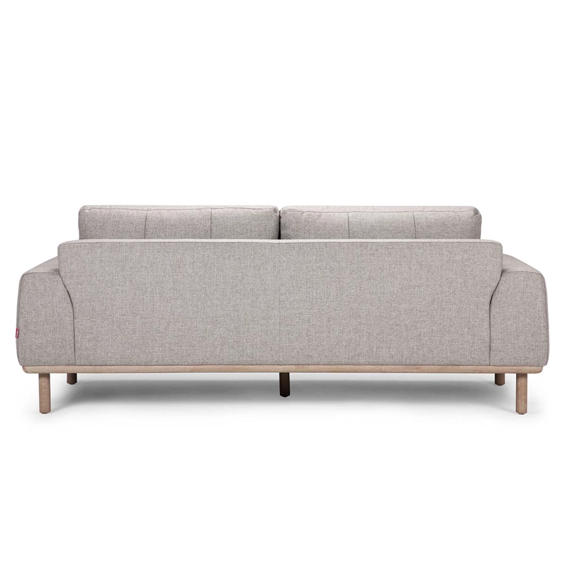 SOFA ROSEN BIADA 3 CUERPOS TELA GRIS PERLA - 4