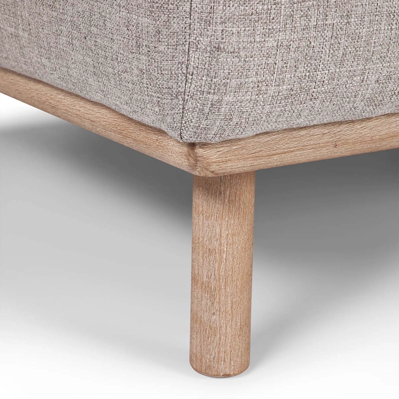 SOFA ROSEN BIADA 3 CUERPOS TELA GRIS PERLA - 8