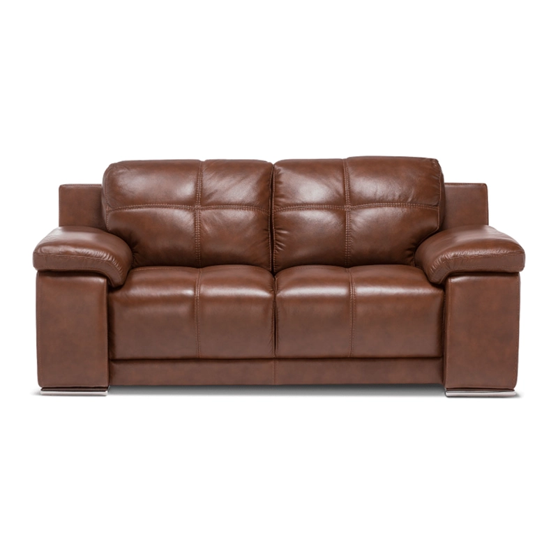 SOFÁ ROSEN 5037 2 CUERPOS CUERO CARAMELO - 1