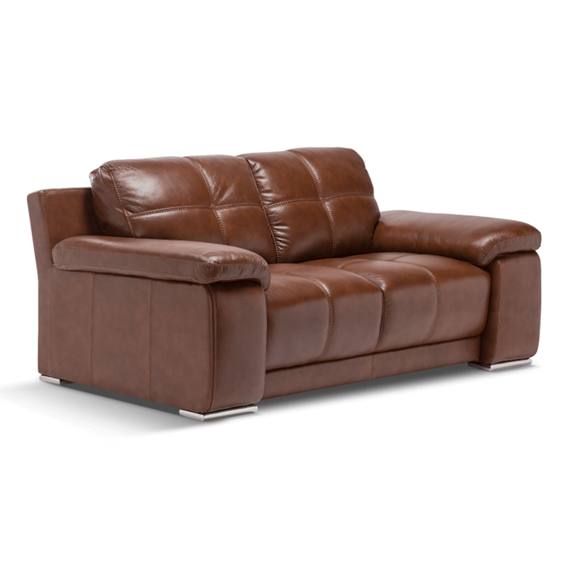 SOFÁ ROSEN 5037 2 CUERPOS CUERO CARAMELO - 4
