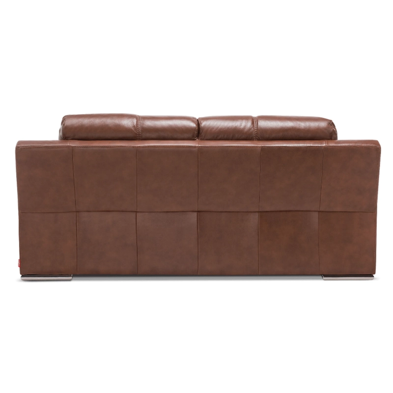 SOFÁ ROSEN 5037 2 CUERPOS CUERO CARAMELO - 5