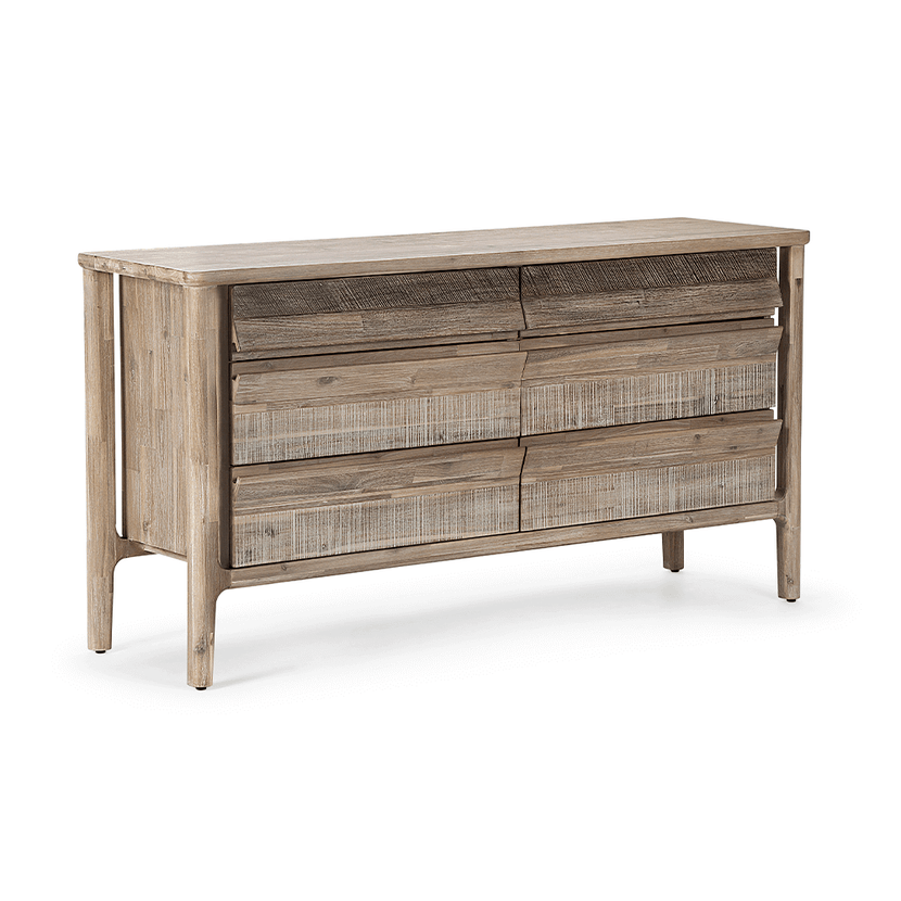 CÓMODA ROSEN MADERA PINO CAFÉ LICABETO - 1