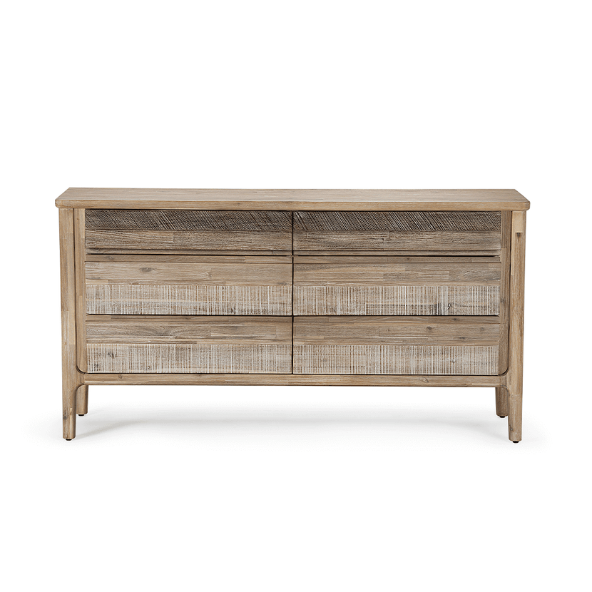 CÓMODA ROSEN MADERA PINO CAFÉ LICABETO - 3