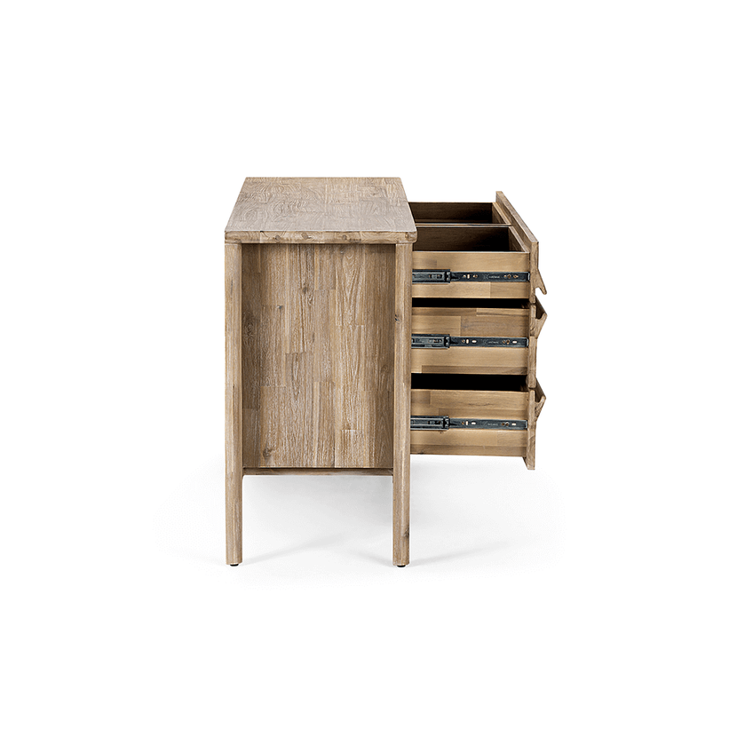 CÓMODA ROSEN MADERA PINO CAFÉ LICABETO - 5