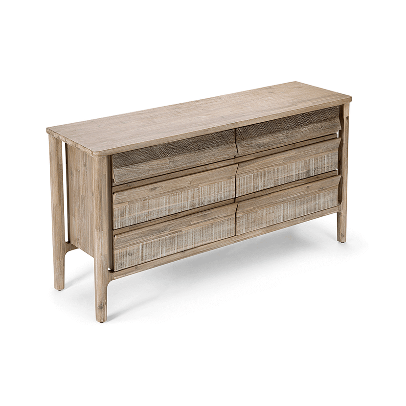 CÓMODA ROSEN MADERA PINO CAFÉ LICABETO - 7