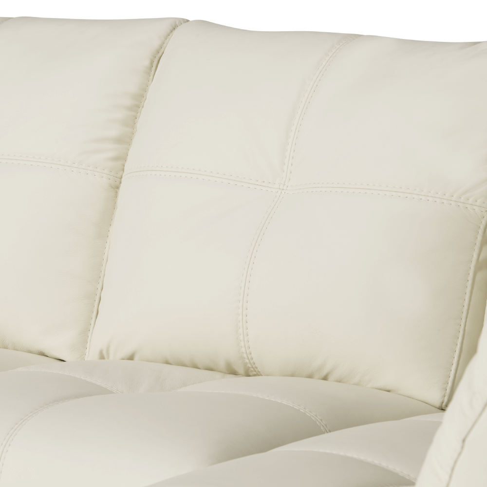 Ripley - SOFÁ SECCIONAL ROSEN 6974 DERECHO CUERO BLANCO