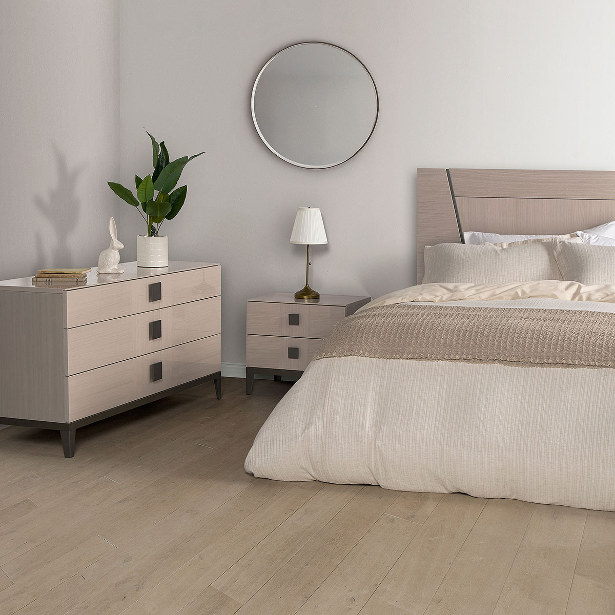 RESPALDO ROSEN MONT KING MADERA BLANCO - 5