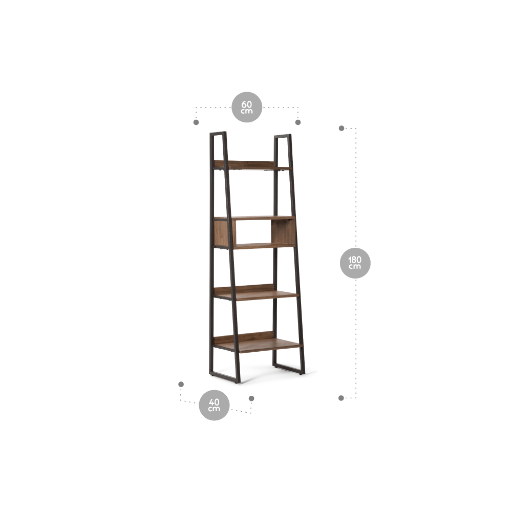 ESTANTE ROSEN SOMERS MARRON - 2