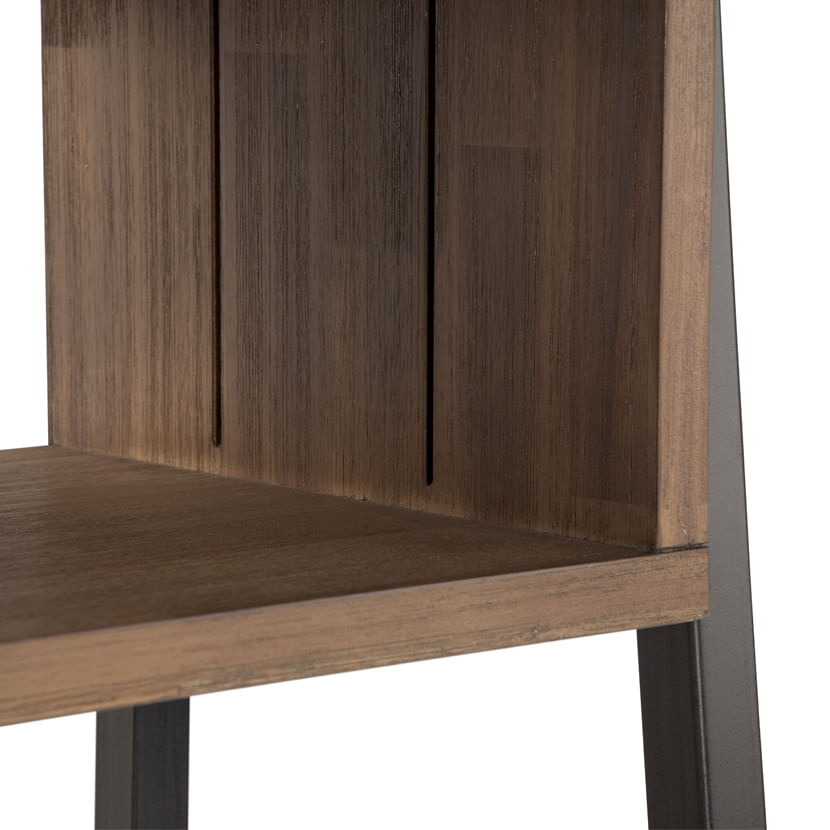 ESTANTE ROSEN SOMERS MARRON - 5