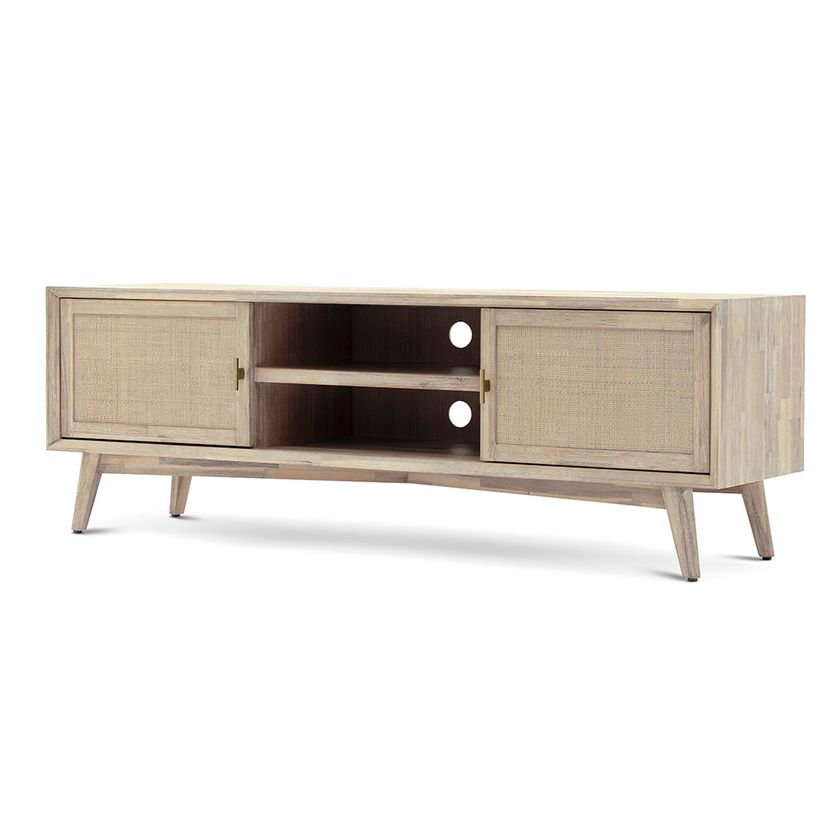 MESA DE TV ROSEN HALSEY 165 X 45 CM NATURAL - 1