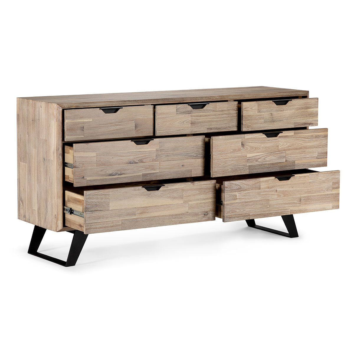 CÓMODA ROSEN MADERA PINO CAFÉ CULVER - 2