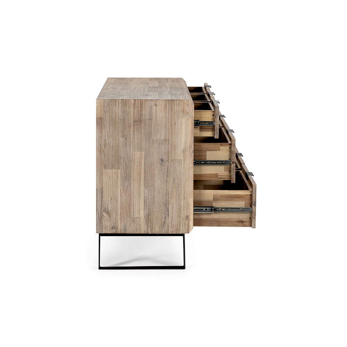CÓMODA ROSEN MADERA PINO CAFÉ CULVER - 4
