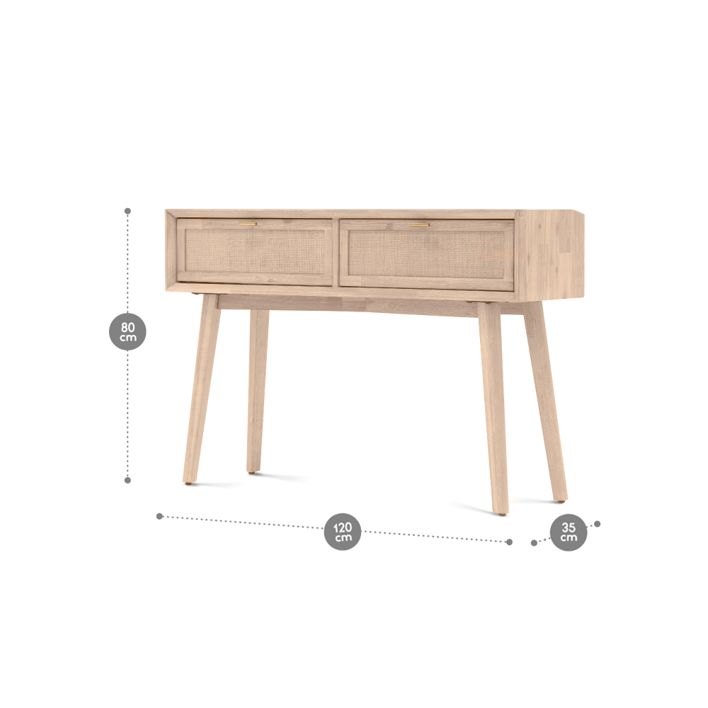 MESA ARRIMO ROSEN HALSEY 120 X 35 CM - 2