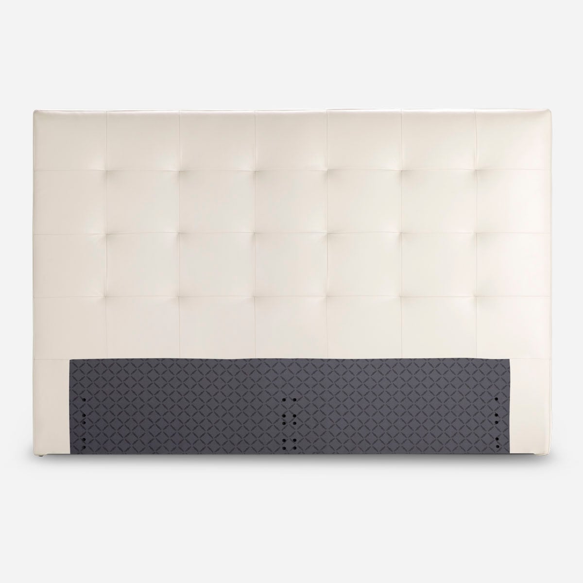 RESPALDO ROSEN NEW OLIVER ICE 2 PLAZAS MADERA CUERO BLANCO - 1