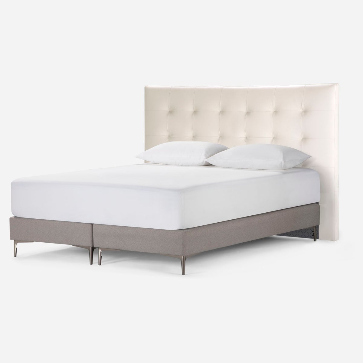 RESPALDO ROSEN NEW OLIVER ICE 2 PLAZAS MADERA CUERO BLANCO - 3