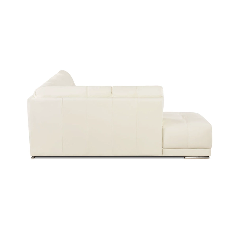 SOFA SECCIONAL ROSEN 6974 IZQUIERDO CUERO BLANCO - 5