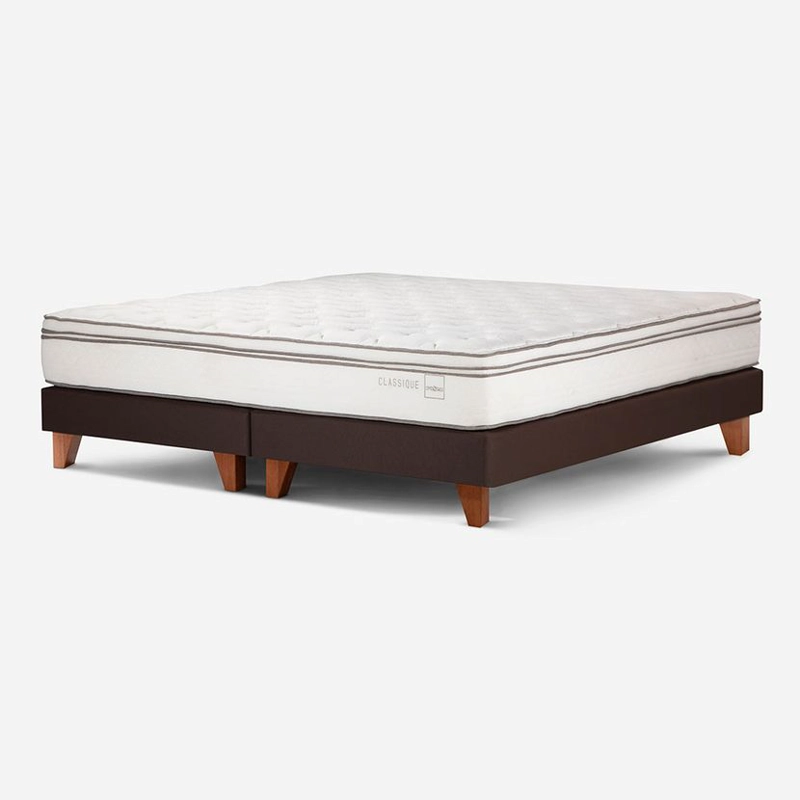 CAMA EUROPEA ROSEN CLASSIQUE+ 2 PLAZAS + MUEBLES ANNA - 3