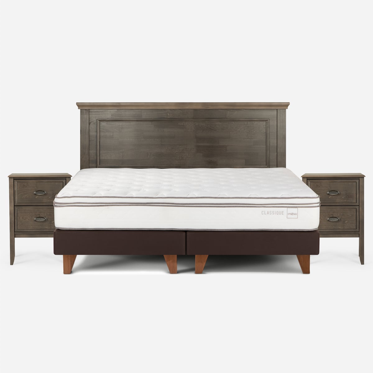 CAMA EUROPEA ROSEN CLASSIQUE+ KING BD CON MUEBLES ANNA - 1