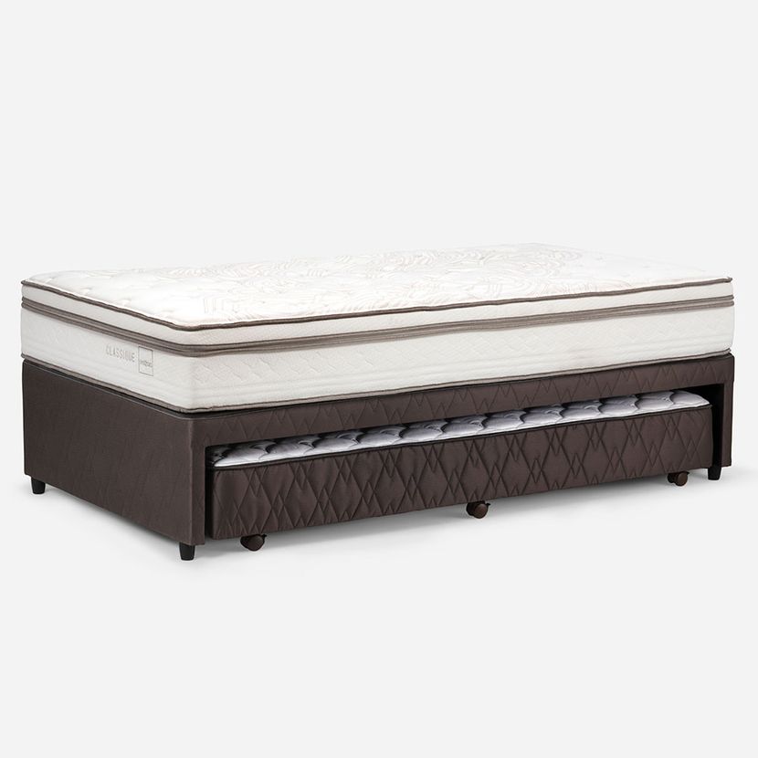 DIVÁN ROSEN CAMA CLASSIQUE MADERA BLANCO + 1.5 PLAZAS 105 X 200 CM - 4